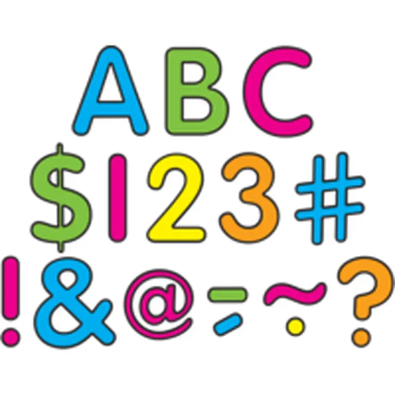Teacher Created Neon Brights Classic Letters Uppercase Pack (TCR5813)