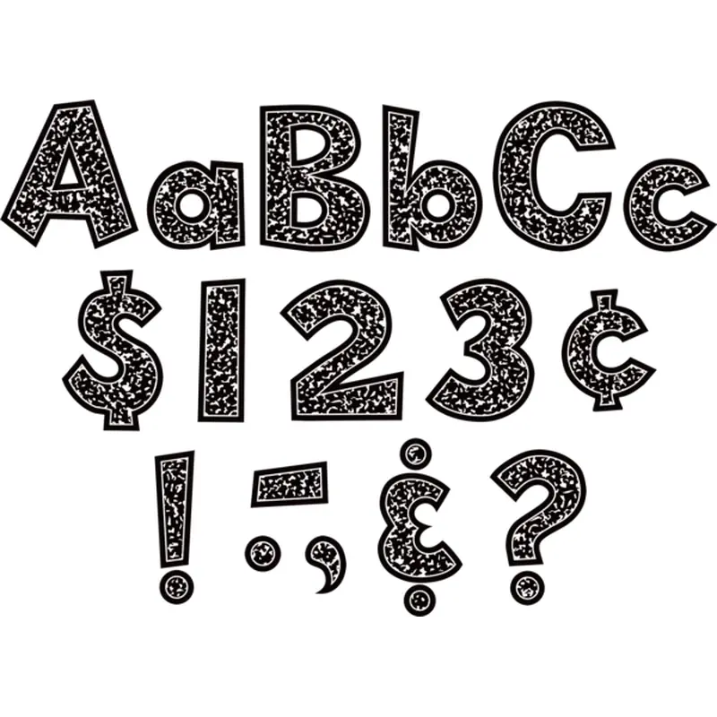 Teacher Created Resources Composition 4" Fun Font Letters Combo Pack (TCR 9328)
