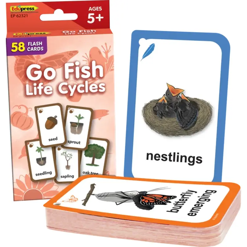 Teacher Created Resources Go Fish: Life Cycles Flash Cards (TCR 62321)
