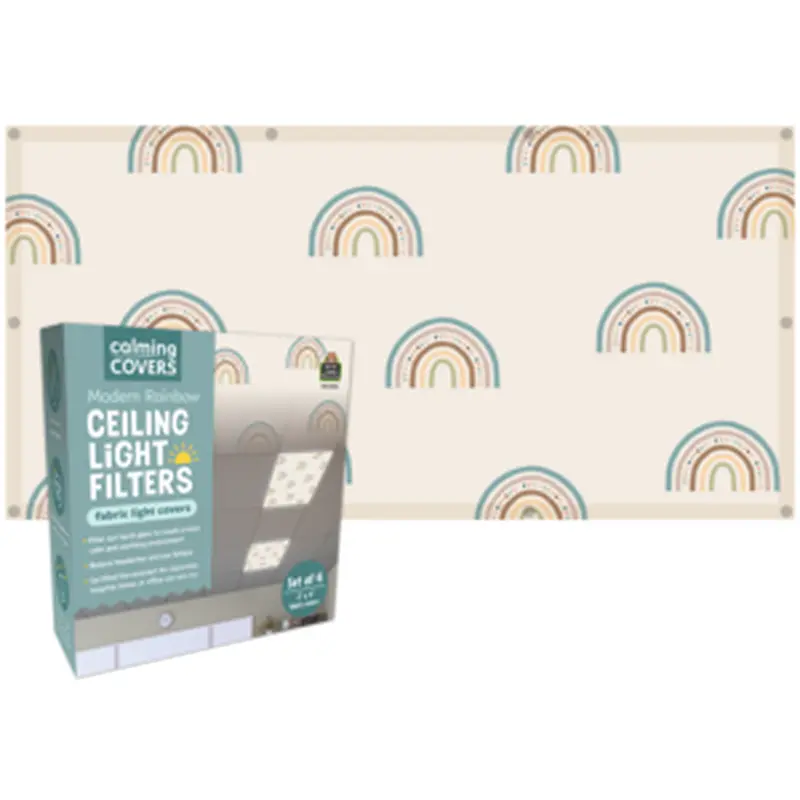 Teacher Created Resources Modern Rainbow Calming Covers Ceiling Light Filters (TCR 20142)