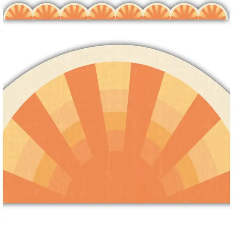 Teacher Created Resources Moving Mountains Road Trip Sunshine Die-Cut Border Trim (TCR 9231)