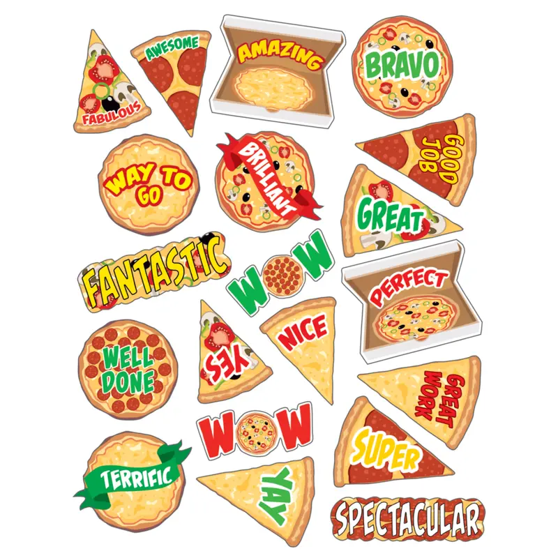 Teacher Created Resources Pizza Stickers (TCR 7091)