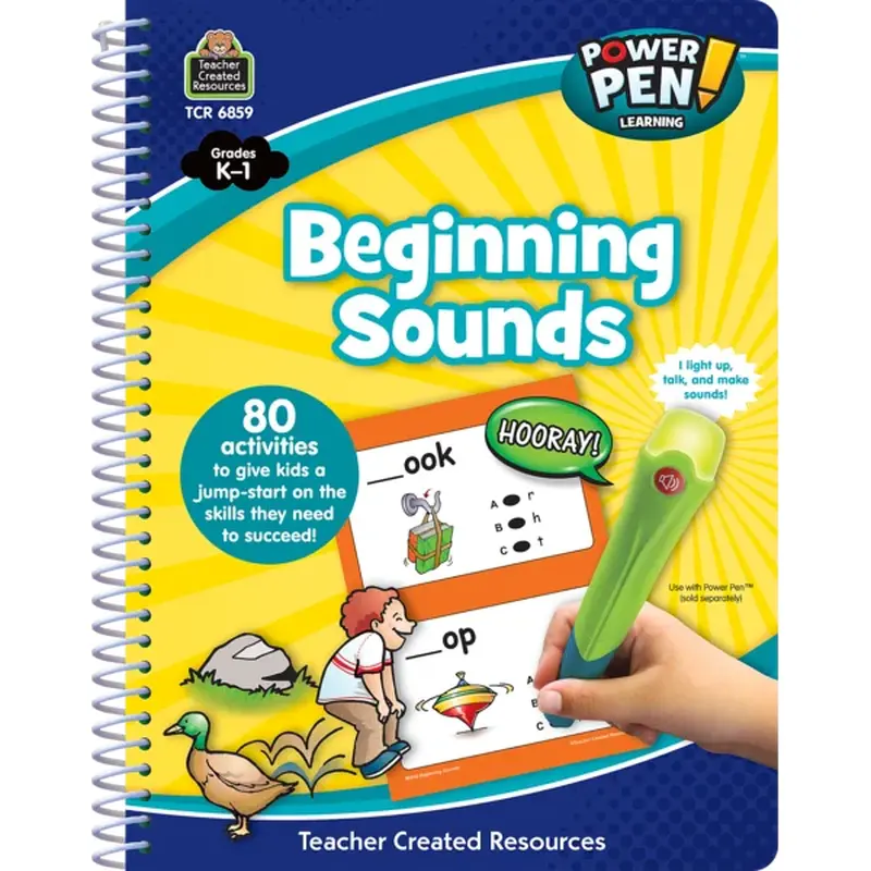 Teacher Created Resources Power Pen Learning Book: Beginning Sounds (TCR 6859)
