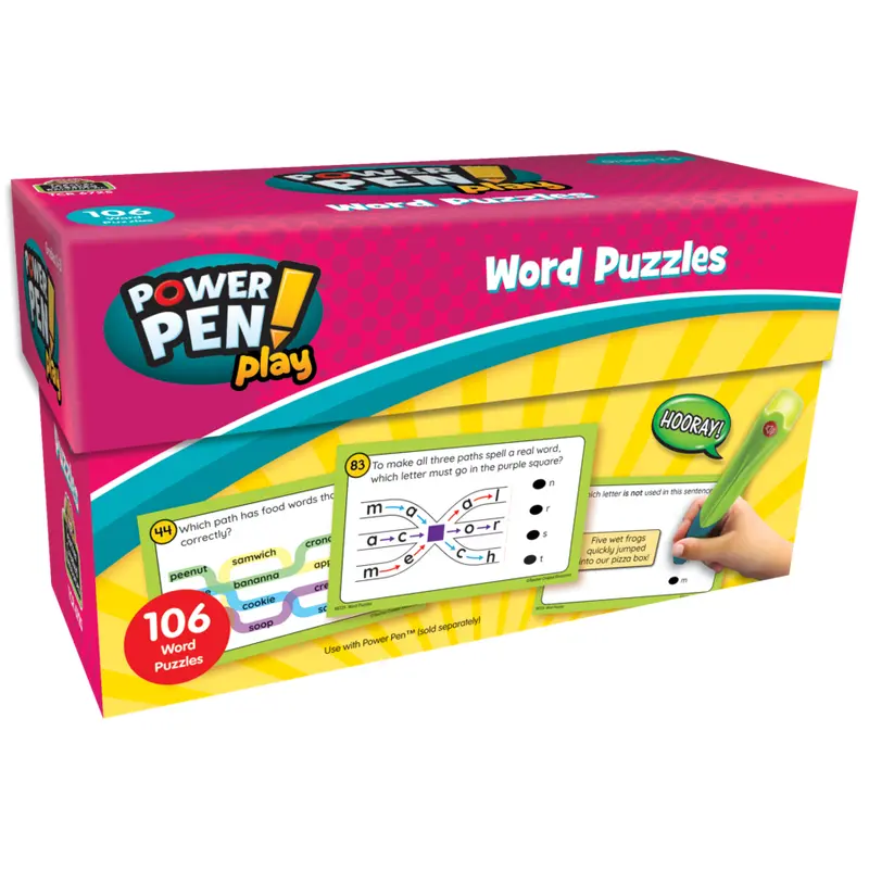 Teacher Created Resources Power Pen Play: Word Puzzles Grades 2-3(TCR 6725)