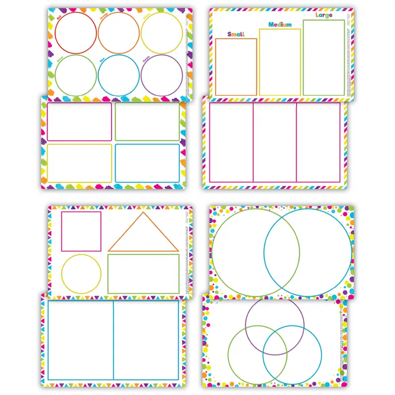 Teacher Created Resources Sorting Mats, Set of 4 (TCR 21032)