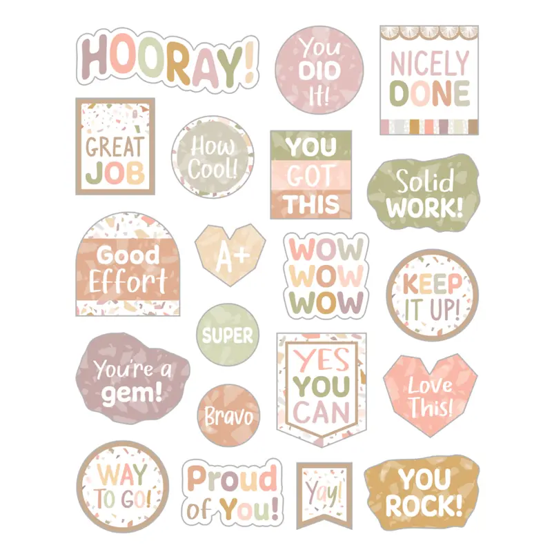 Teacher Created Resources Terrazzo Tones Stickers (TCR 7227)