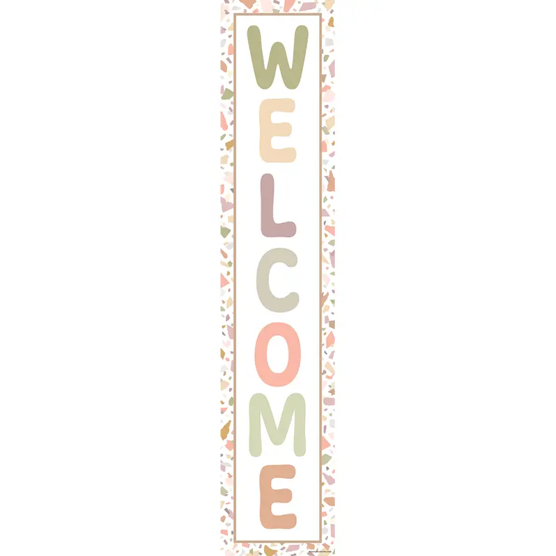 Teacher Created Resources Terrazzo Tones Welcome Banner (TCR 7218)