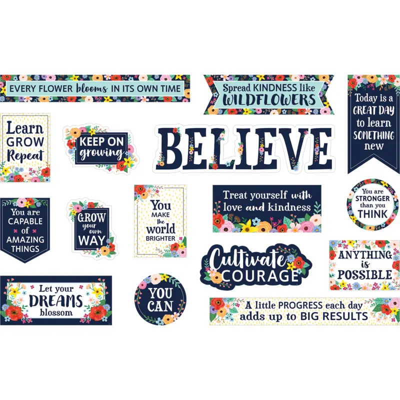 Teacher Created Resources Wildflowers Mini Bulletin Board (TCR 6703)