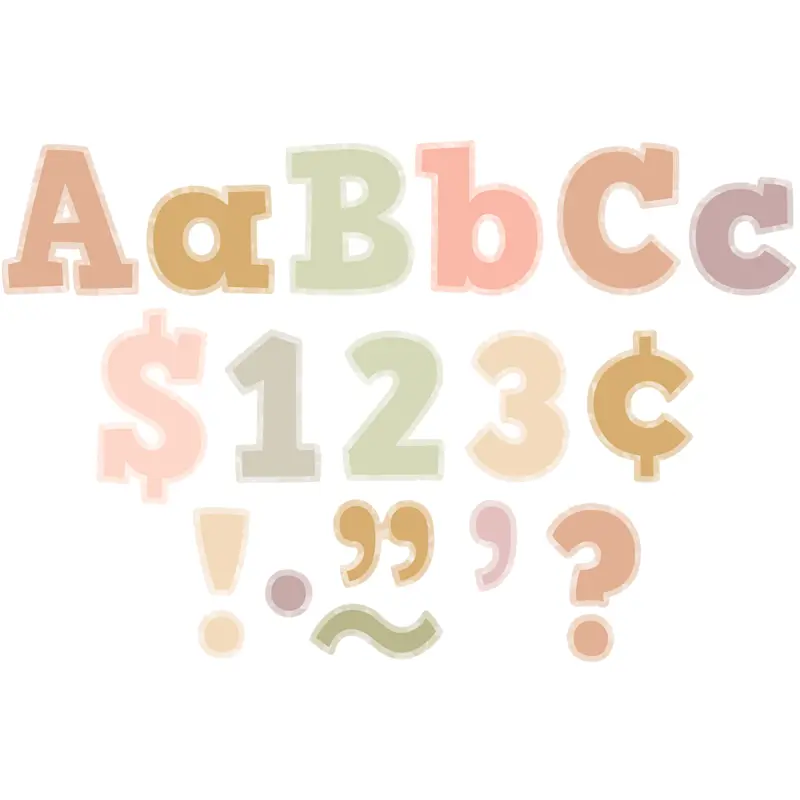 Teacher Created Terrazzo Tones Bold Block 4" Letters Combo Pack (TCR 7233)