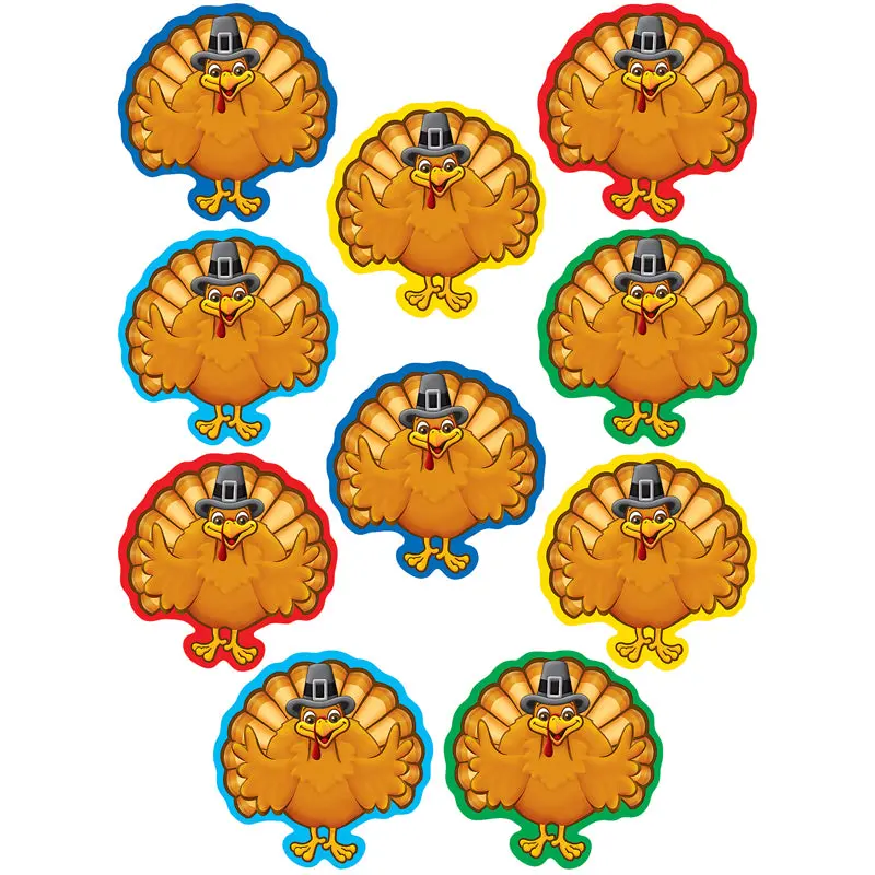 Teacher Created Turkeys Accents Cut Outs 30 pcs (TCR 5288)