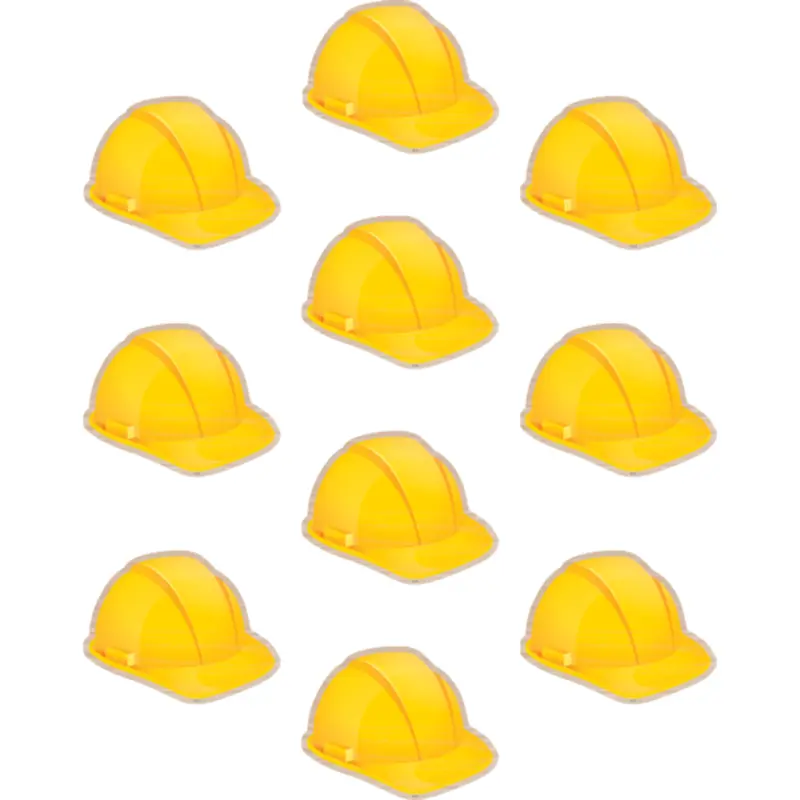 Teacher Created Under Construction Hard Hats Accents, 6, 30 Pieces (8747)