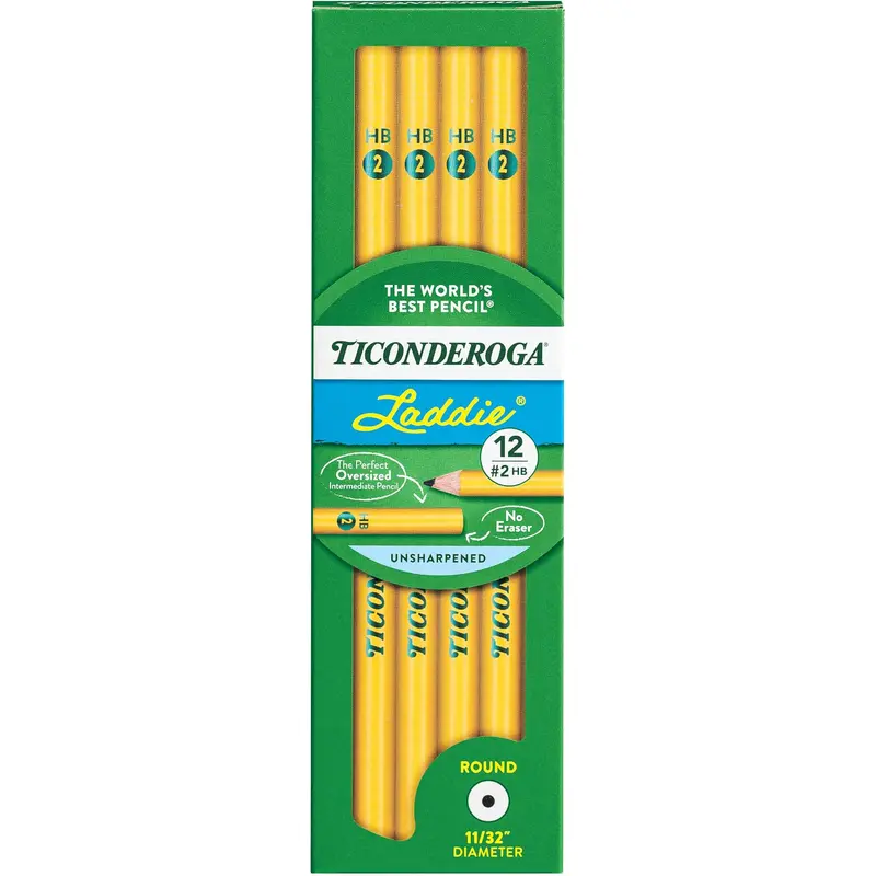 Ticonderoga Laddie Without Eraser, Pack of 12 (DIXX 13040)