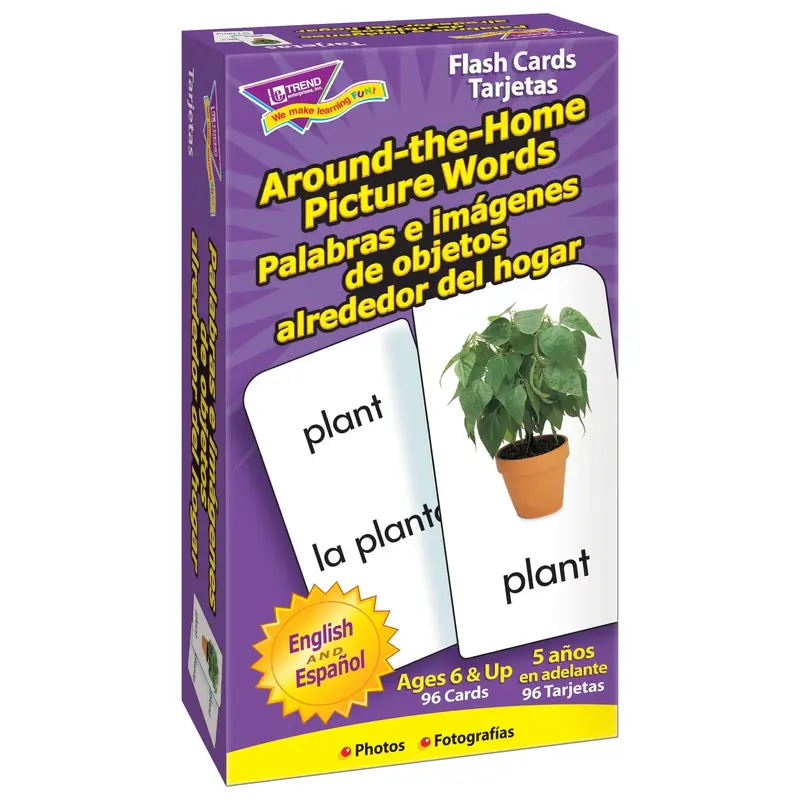 Trend Around the Home Picture Words Skill Drill Flash Cards (T 53015 )