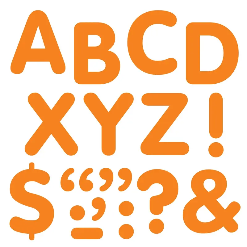 Trend Orange 2-Inch Letters & Marks STICK-EZE Stick-On Letters (T78201)