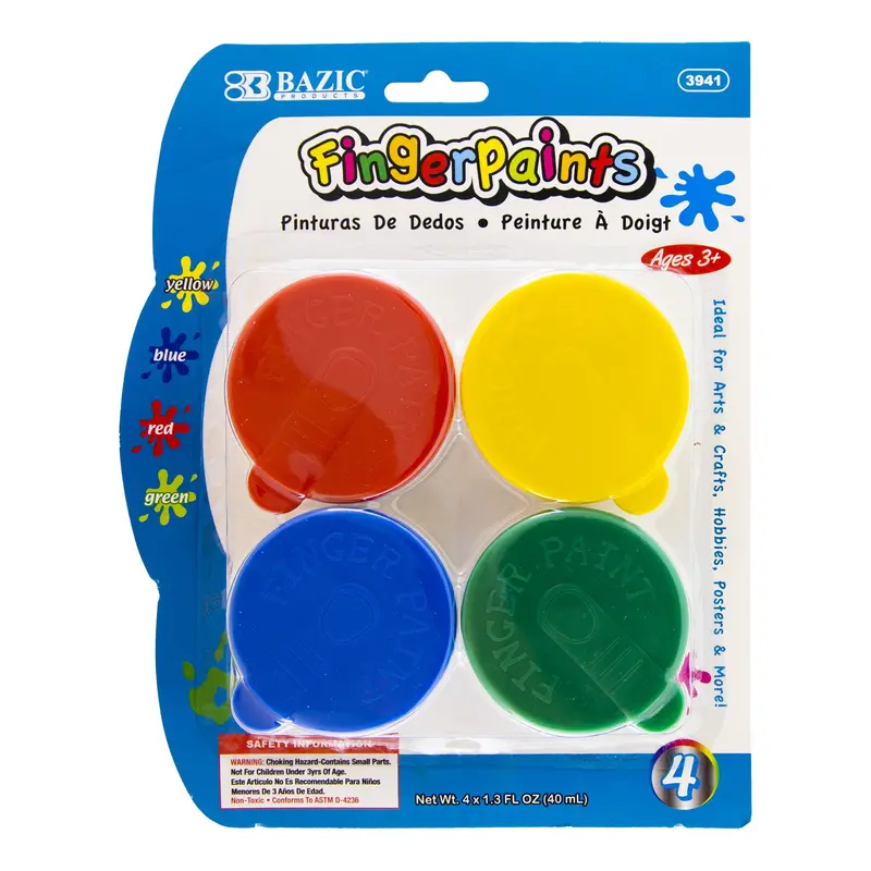 BAZIC 1.35 FL OZ (40ml) 4 COLOR FINGERPAINT