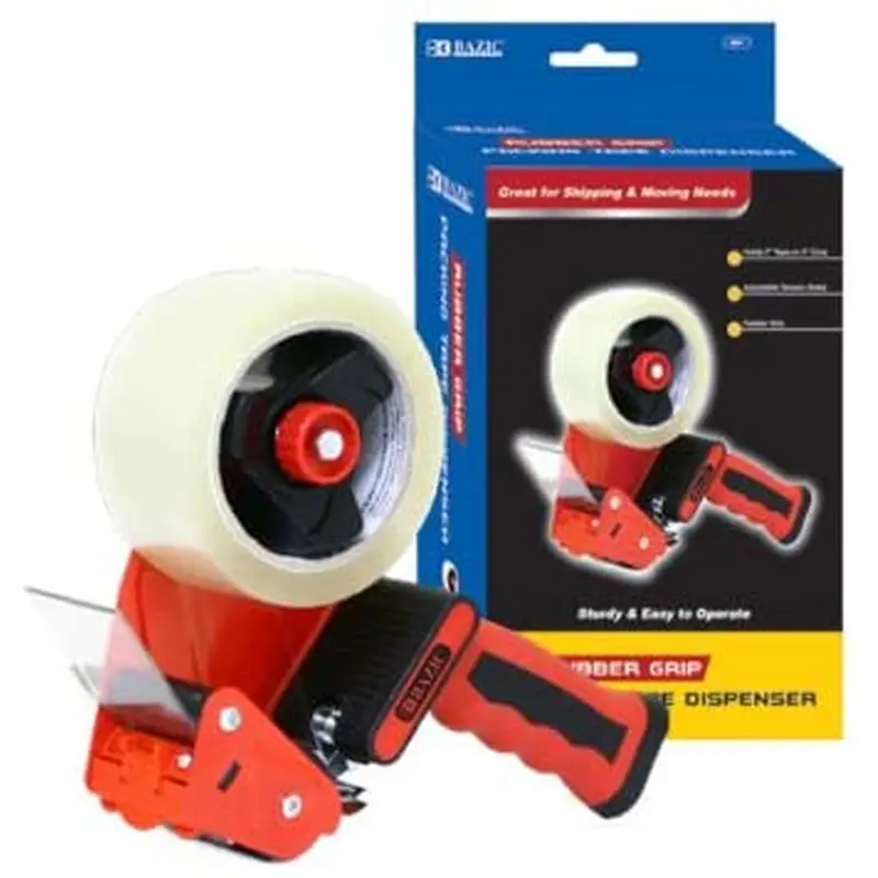 BAZIC RUBBER GRIP PREMIUM COMFORT PACKING TAPE DISPENSER