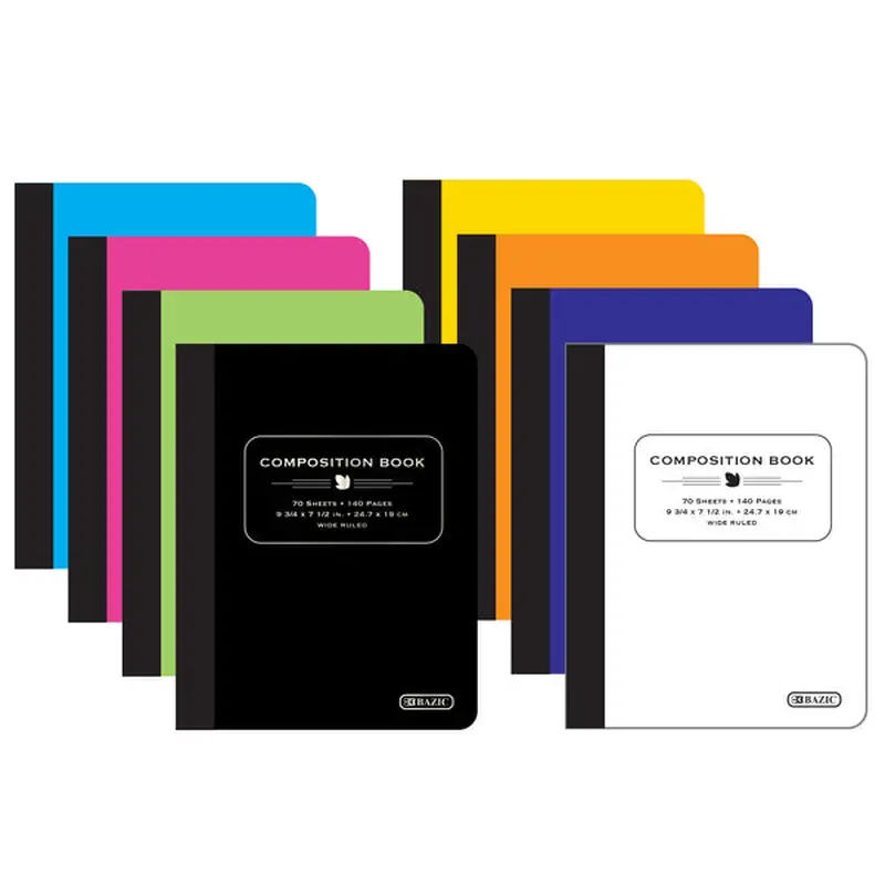 BAZIC W/R 70 CT. POLY COVER COMPOSITION BOOK