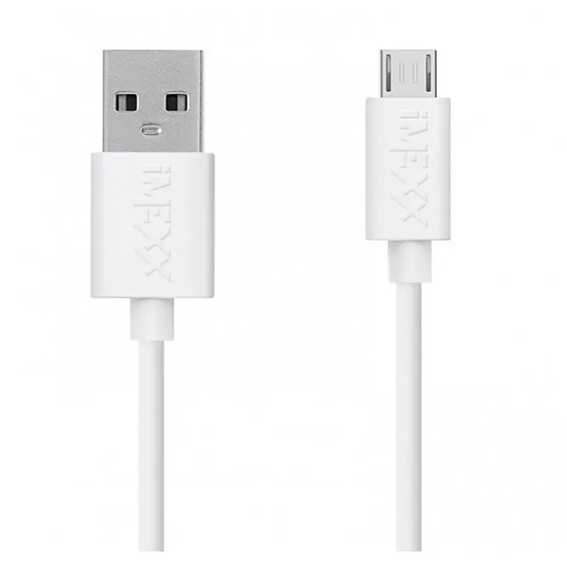 CHARGE CABLES - USB TO MICRO CABLE  WHITE  100% CU 1MTS