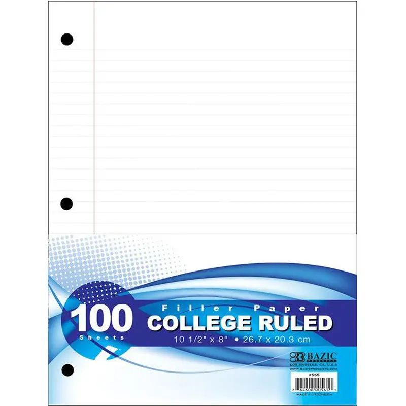 FILLER PAPER 10-1/2*8 100S CR REINFORCEMENT