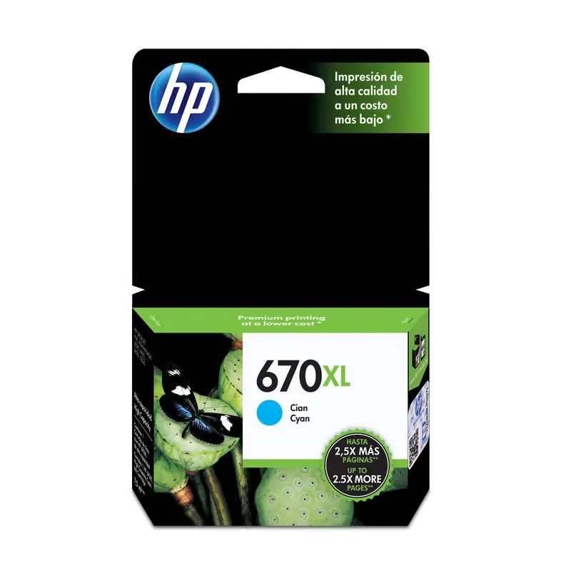HP 670 XL CYAN INK