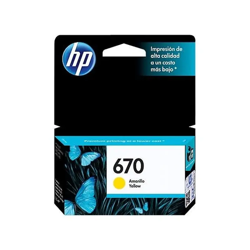 HP 670 YELLOW INK