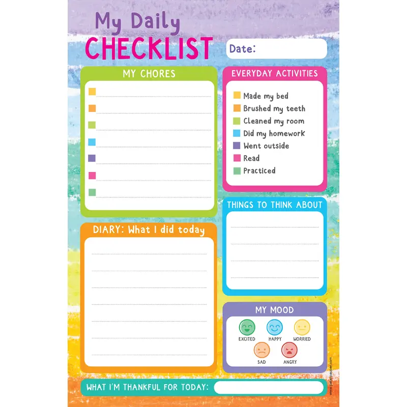 KIDS' DAILY CHECKLIST PAD