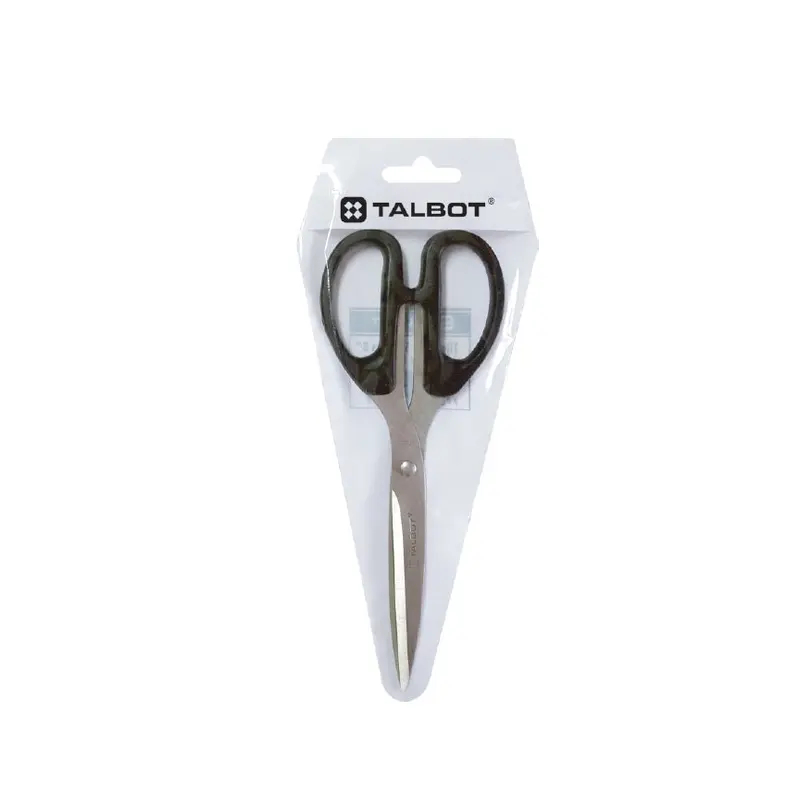 TALBOT SCISSORS: BLACK PLASTIC HANDLE
