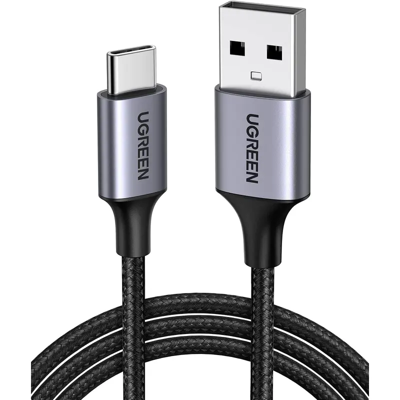 UGREEN USB A TO USB C BRAIDED CABLE 6ft BLACK