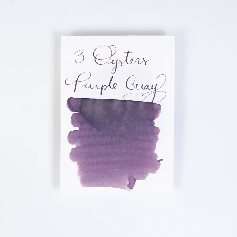 3 Oysters Purple Gray (38ml) Bottled Ink (Delicious)