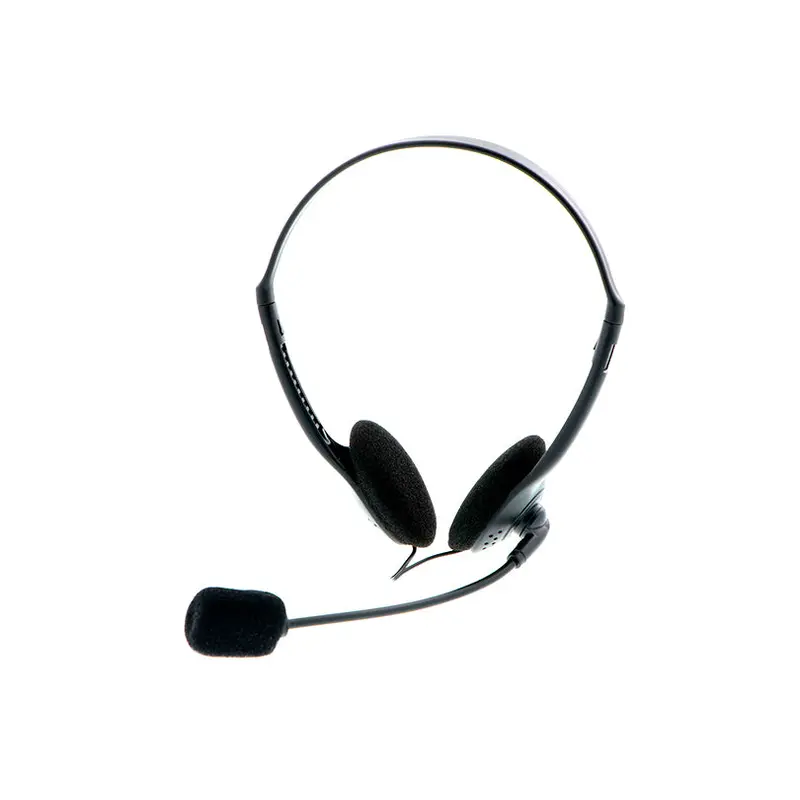 XTECH HEADSET OVER THE HEAD WIRED-MICROPHONE-BLACK TWO 3.5MM PLUGS