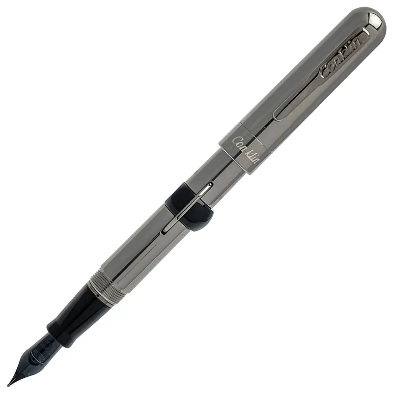 Conklin 1898 Mark Twain Crescent Collection Fountain Pen - Gunmetal (Limited Edition) (Discontinued)Extra-Fine