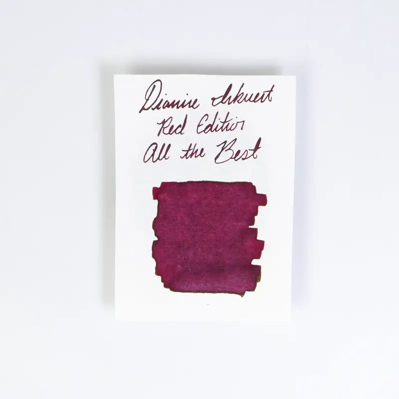 Diamine All the Best (50ml) Bottled Ink (Shimmering/Sheening) - Red Edition