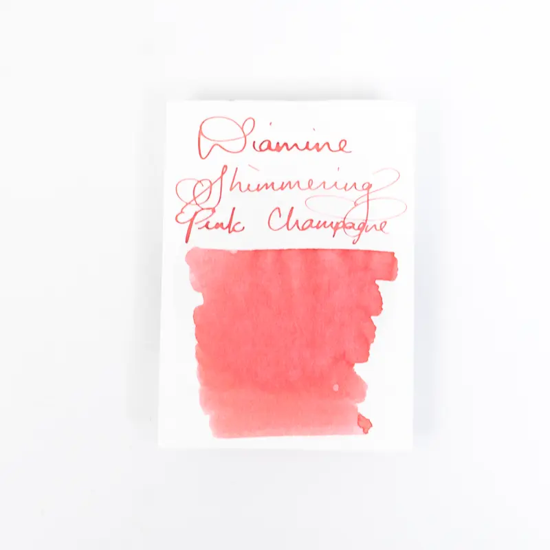 Diamine Pink Champagne (50ml) Bottled Ink (Shimmering Gold)