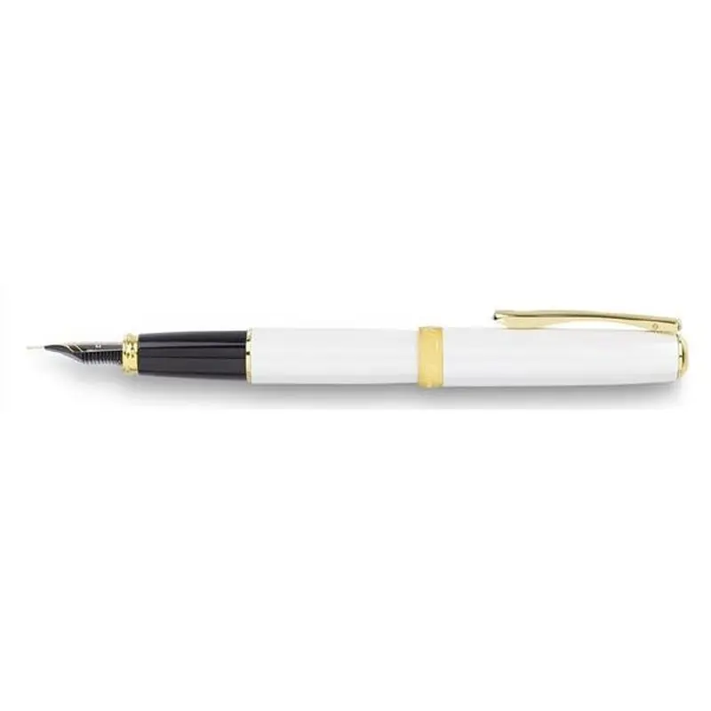 Diplomat Excellence A2 Fountain Pen - Pearl with Chrome Trim (Discontinued)Extra-Fine