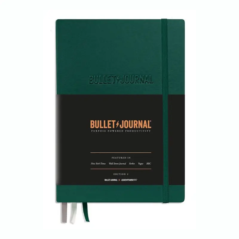 Leuchtturm1917 Bullet Journal A5 Hardcover Dotted Notebook - Green23
