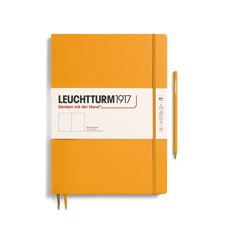 Leuchtturm1917 Master A4  Hardcover Plain Notebook - Rising Sun