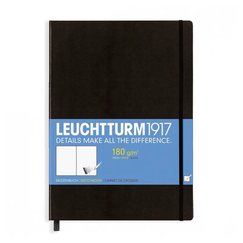 Leuchtturm1917 Sketchbook A4  Master Hardcover - Black