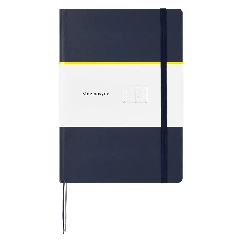 Maruman Mnemosyne N888 A5 Hardcover Dotted Journal - Navy