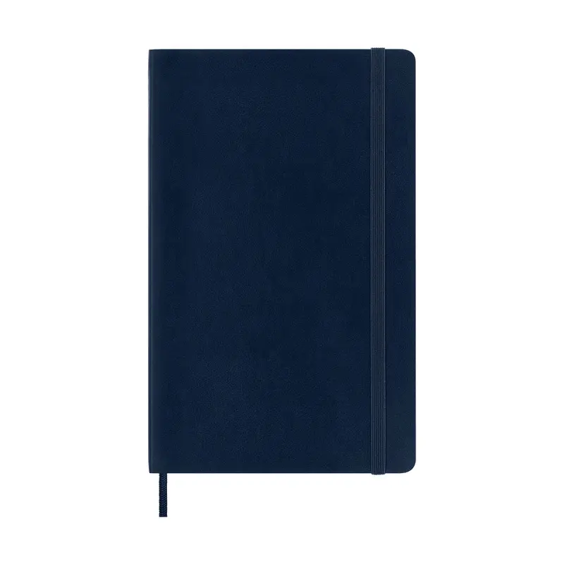Moleskine Large Softcover Classic Plain Notebook - Sapphire Blue