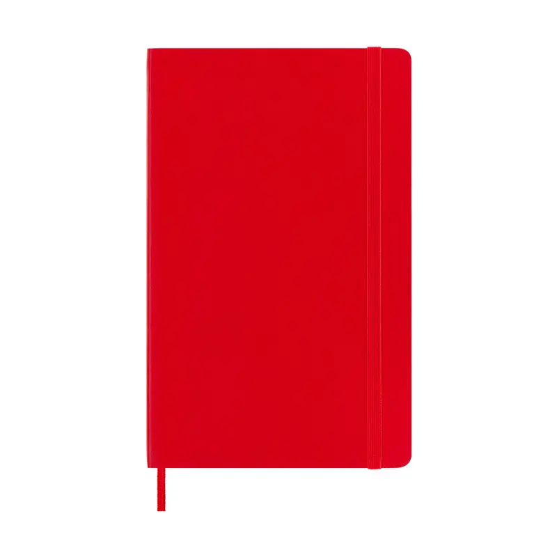 Moleskine Large Softcover Classic Ruled Notebook - Scarlet Red