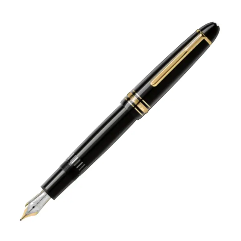 Montblanc LeGrand Fountain Pen - Black with Gold Trim (Meisterstck)Extra-Fine