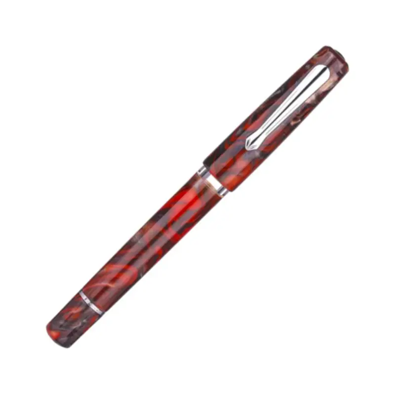 Nahvalur Schuylkill Fountain Pen - Rockfish RedFine