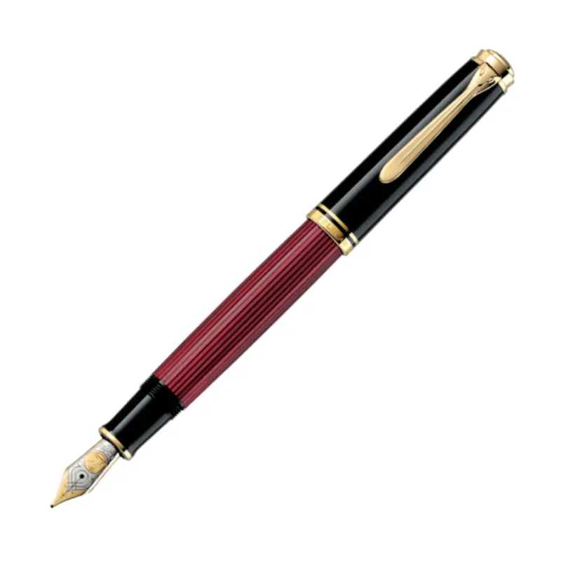 Pelikan Souvern M800 Fountain Pen - Black/RedExtra-Fine