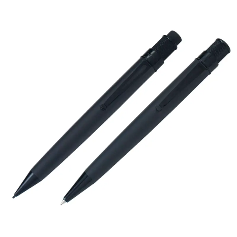 Retro 51 Tornado Gift Set - Stealth (Rollerball and Pencil 1.15mm)
