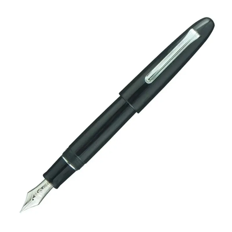 Sailor 1911 King of Pens Fountain Pen - Black Ebonite with Rhodium Trim (Bespoke)Medium