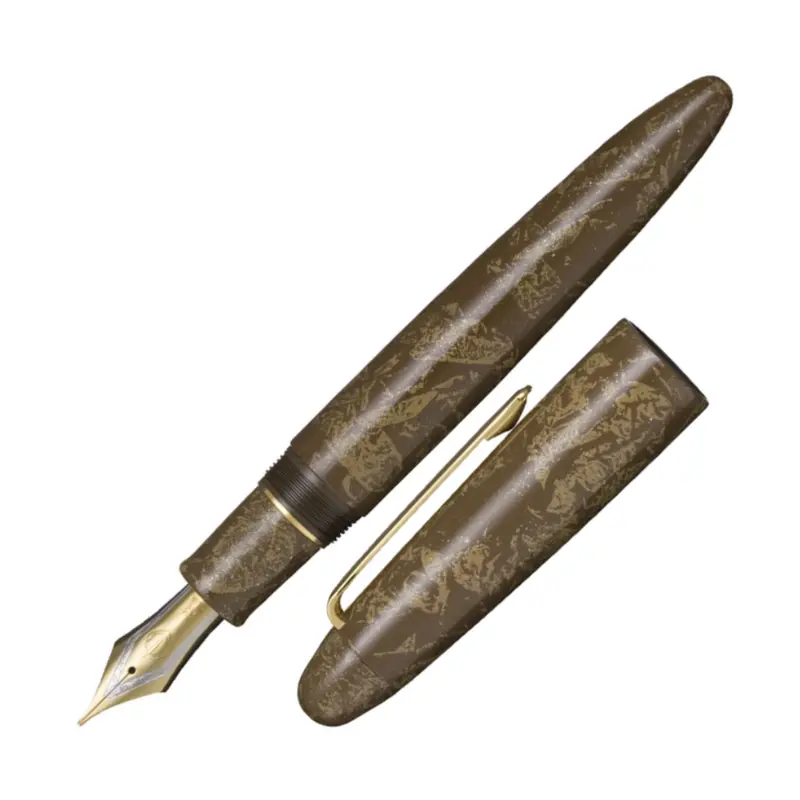 Sailor Iro-Miyabi Ebonite Fountain Pen - Bun-Jin-Cha (Bespoke)Medium