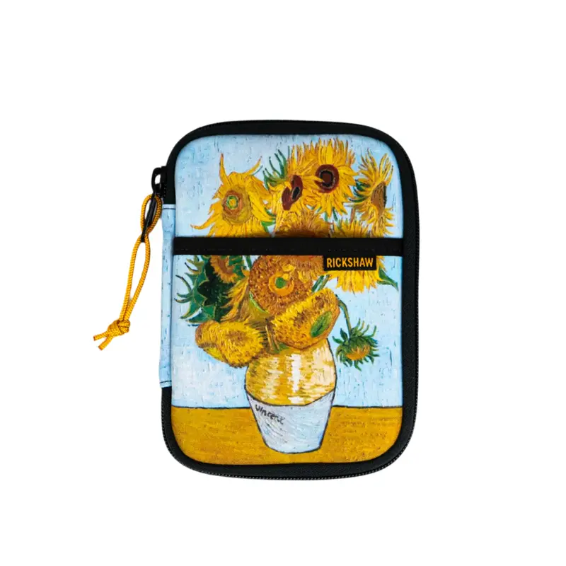 Rickshaw Bagworks Fillmore Pen Case - Van Gogh SunflowersThree Pen