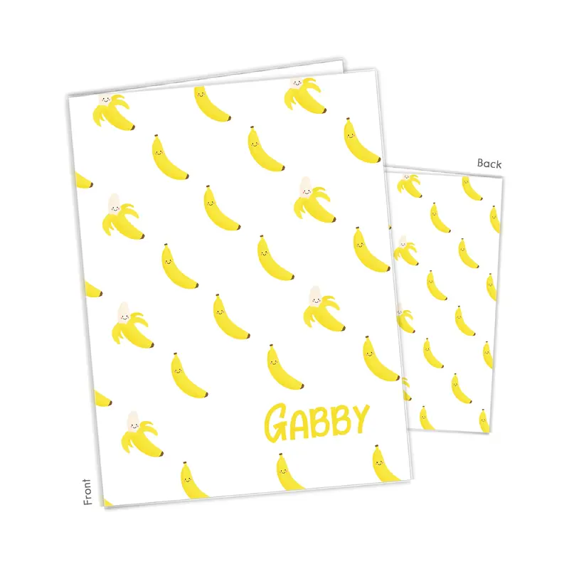 Banana Yellow Personalized Custom 2-Pocket Folder  School Office Supplies1 - 2Pocket Folder