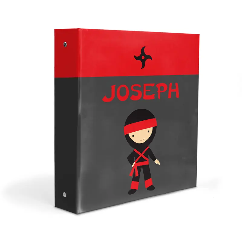 Ninja Sports Personalized Custom 2" 3 Ring Binder  School Office Supplies