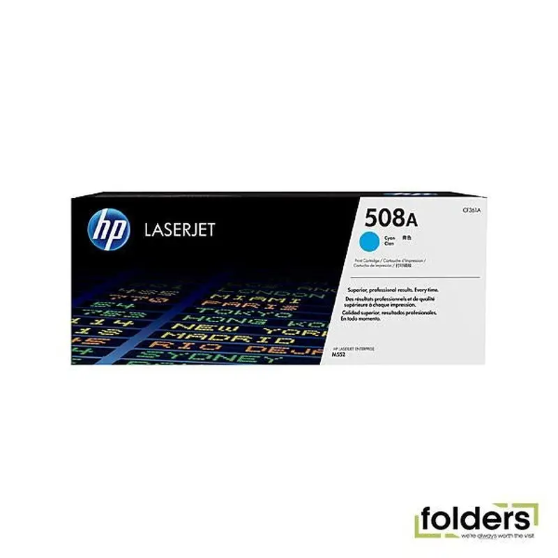 HP #508A Cyan Toner CF361A